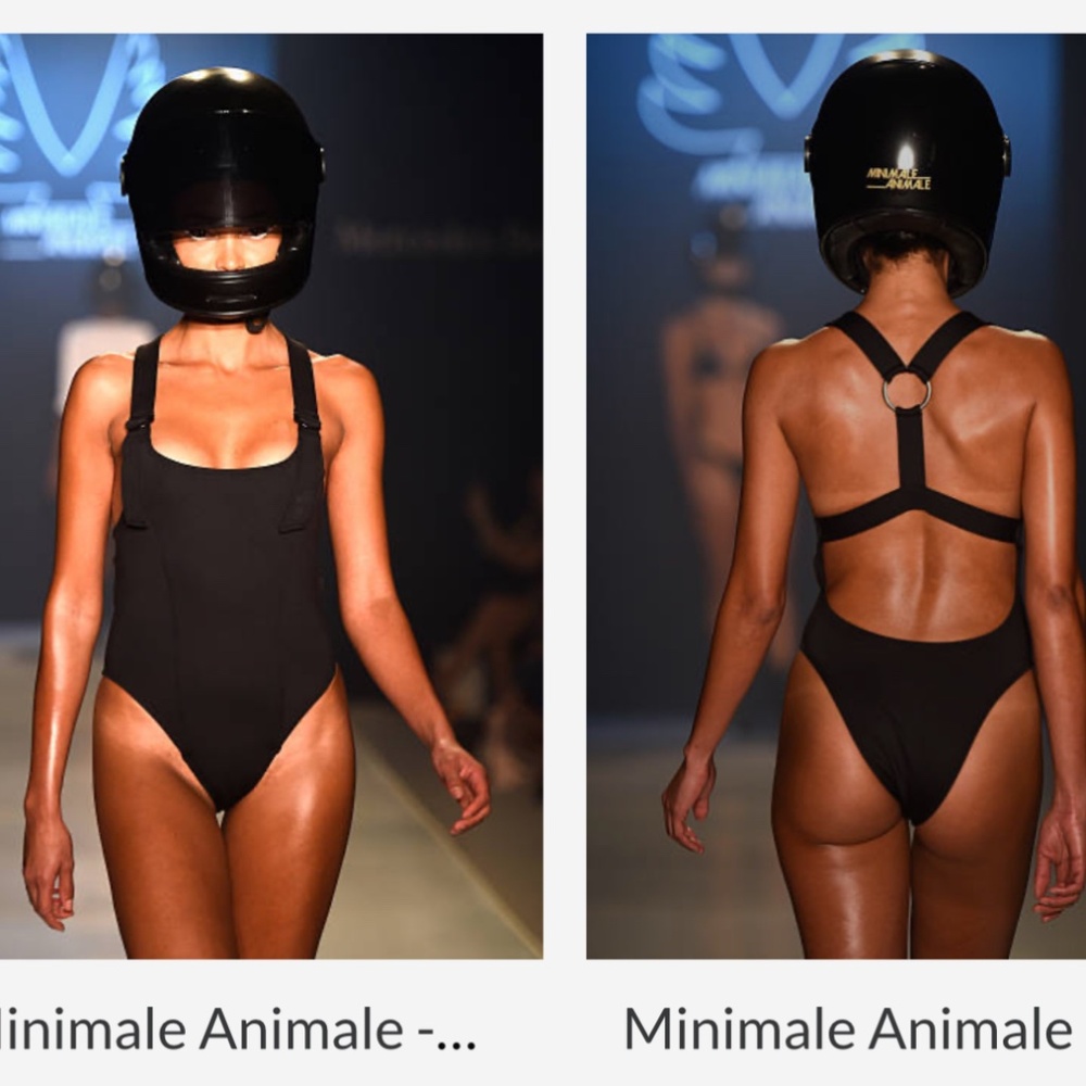 Minimale Animale One Piece Black swimsuit